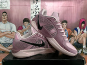 Nike Pink and Black Basketball Sneakers