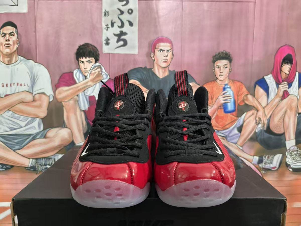 Nike Red and Black High-Top Sneakers