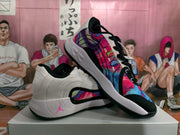 Jordan White Multicolor Cushlon Basketball Sneakers