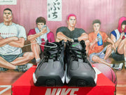 Nike Flight Sneakers Carbon Gray Black Fluorescent Green