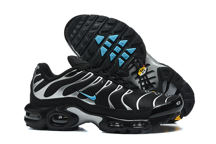 Nike Air Max Plus Black and Silver Sneakers