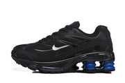 Nike Shox R4 Black and Blue Sneakers