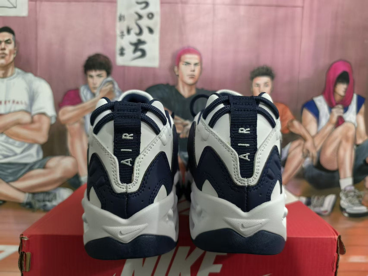 Nike White and Dark Blue Sneakers