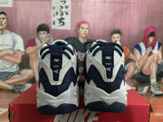 Nike White and Dark Blue Sneakers