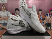 Nike ZoomX Basketball Sneakers Silver and White