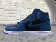 Jordan AJ1 Black Blue 2.0 High-Top Sneakers 555088-404