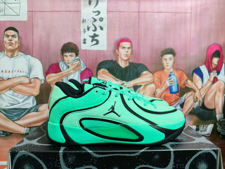 Jordan Basketball Sneakers Green Black