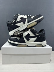 Off-White Out Of Office Low-Top Sneakers Black White OMAI89C99