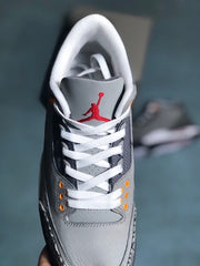 Jordan Air Jordan 3 Grey Cement Sneakers