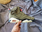 Air Jordan 6 TS 3M High-Top Sneakers Olive