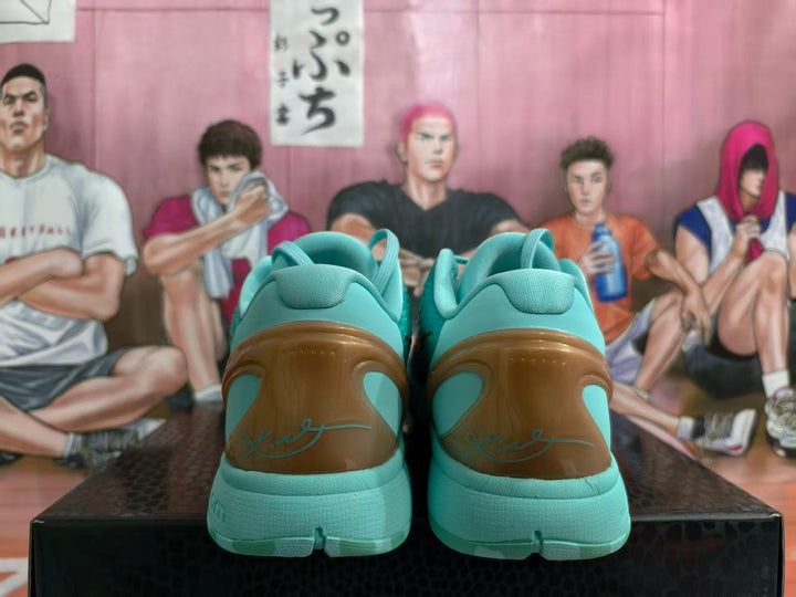 Nike Zoom Basketball Shoes in Turquoise and Bronze