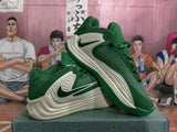 Nike Cushion 3.0 Green and Cream Basketball Sneakers