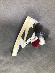 Travis Scott x Air Jordan 1 Low White Brown Sneakers