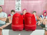 Nike LeBron Basketball Shoes, Red and Gold