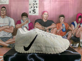Nike White Basketball Sneakers with Black Swoosh