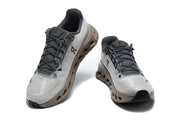 On Cloudmonster 3 Sneakers in Gray and Taupe