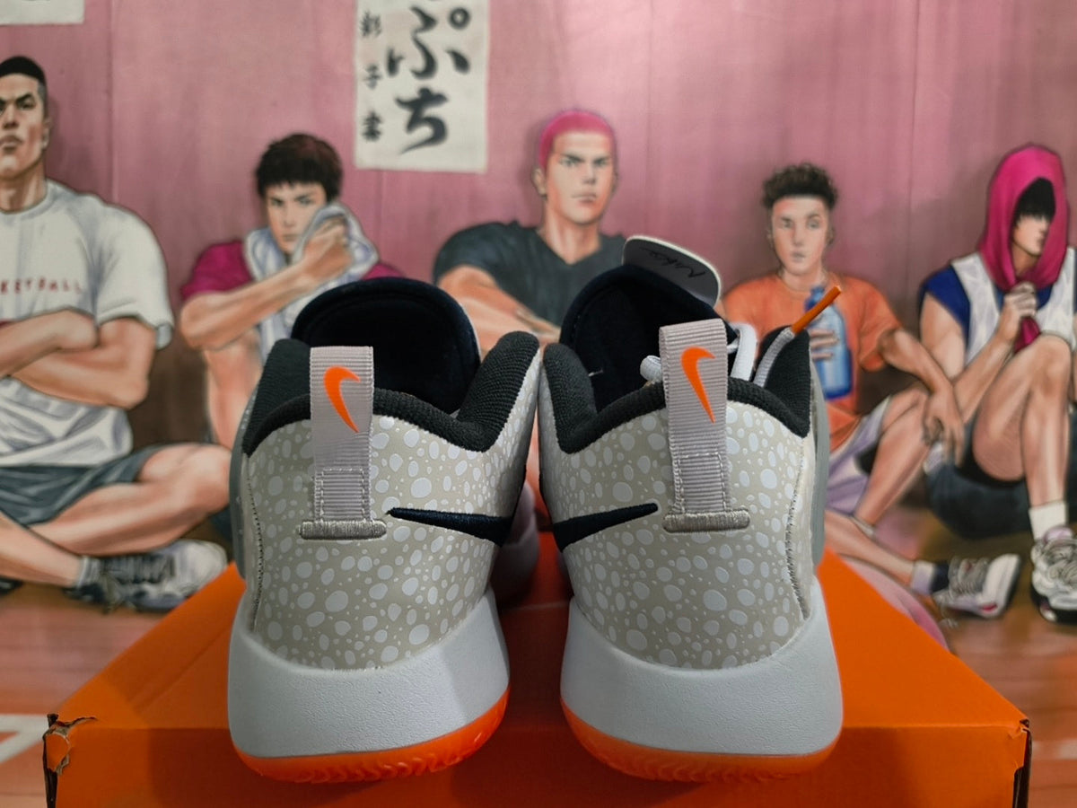 Nike Basketball Shoes in White, Gray and Orange