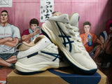 ASICS Basketball Sneakers Cream and Navy
