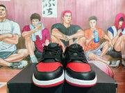 Jordan Black Red Low-Top Sneakers