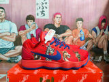 Nike Red and Blue Graphic Sneakers