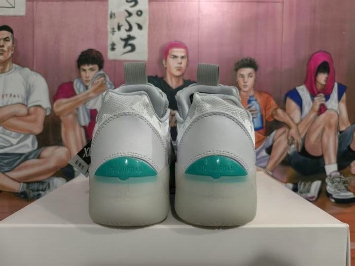 Jordan Guo Ailun Basketball Sneakers Grey Teal
