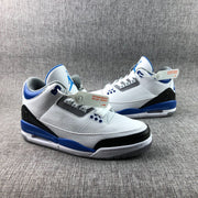 Fragment x Air Jordan 3 Sneakers White Blue Black CT8532-040
