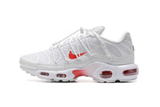 Nike Air Max Plus TN White and Red Sneakers