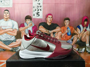 Nike Kobe 5 Basketball Shoes Silver Burgundy