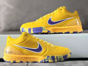 Nike Kobe 4 Basketball Shoes Yellow Purple Lakers Style