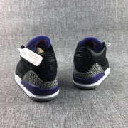 Jordan 3 Court Purple Black Sneakers CT8532-050