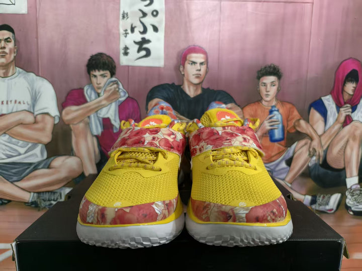 Nike LeBron Basketball Shoes in Yellow Floral Print