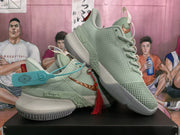 Nike Basketball Sneakers Jade Green with Copper Swoosh