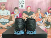 Nike Black and Blue Basketball Sneakers