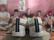 Nike Basketball Low-Top Sneakers White and Blue