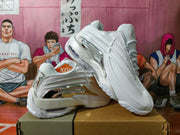 Silver White Low-Top Sneakers