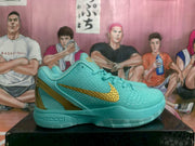 Nike Zoom Basketball Sneakers Statue of Liberty Teal Gold