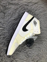 Jordan Air 1 Mid Sneakers Cream White Black