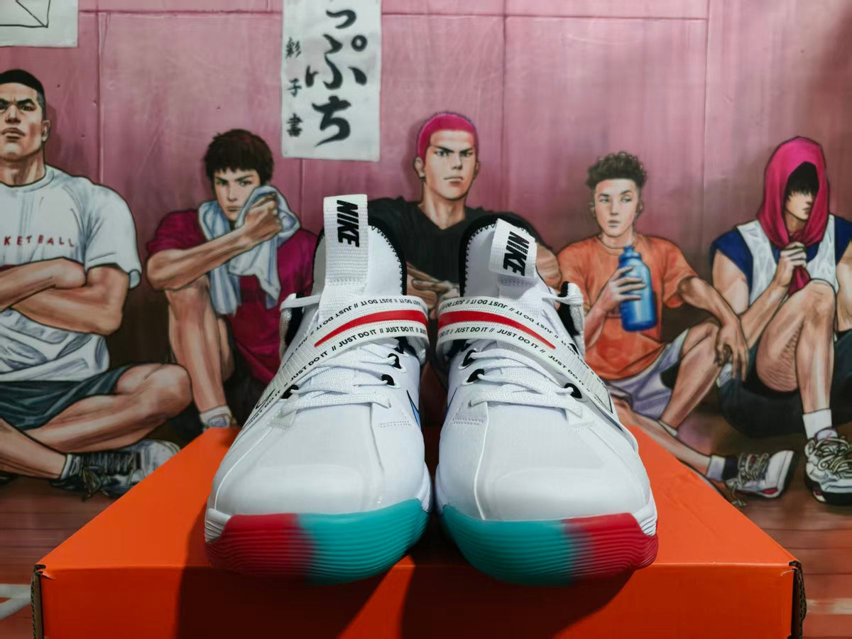 Nike Basketball Sneakers White Red Blue