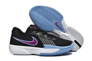 Nike 872-28 Basketball Sneakers Black Blue Purple