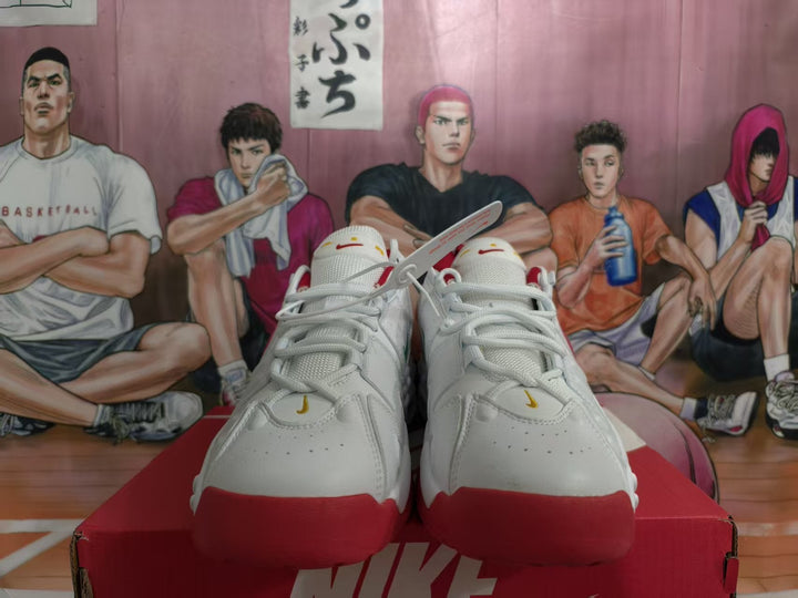 Nike White and Red Sneakers
