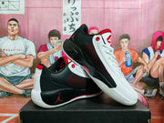 Jordan White Red Black Basketball Sneakers