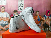 Nike Wrestling Sneakers White Gray Orange