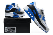 Nike Air Max 90 White Blue Black Sneakers