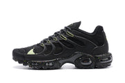 Nike Air Max Plus Black Sneakers with Lime Accents