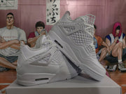 Jordan 4 White High-Top Sneakers