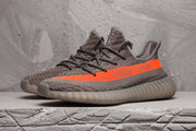 Yeezy 350 V2 Sneakers Grey Orange