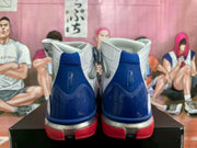 Nike Basketball High-Top Sneakers White Blue Red