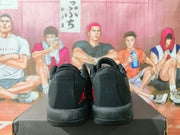 Jordan Black and Red Basketball Sneakers