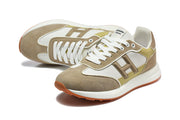 Hermès Trail Sneaker in Taupe, White and Olive