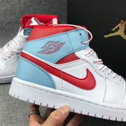Jordan Air Jordan 1 Mid Ice Blue White Red 555112-104